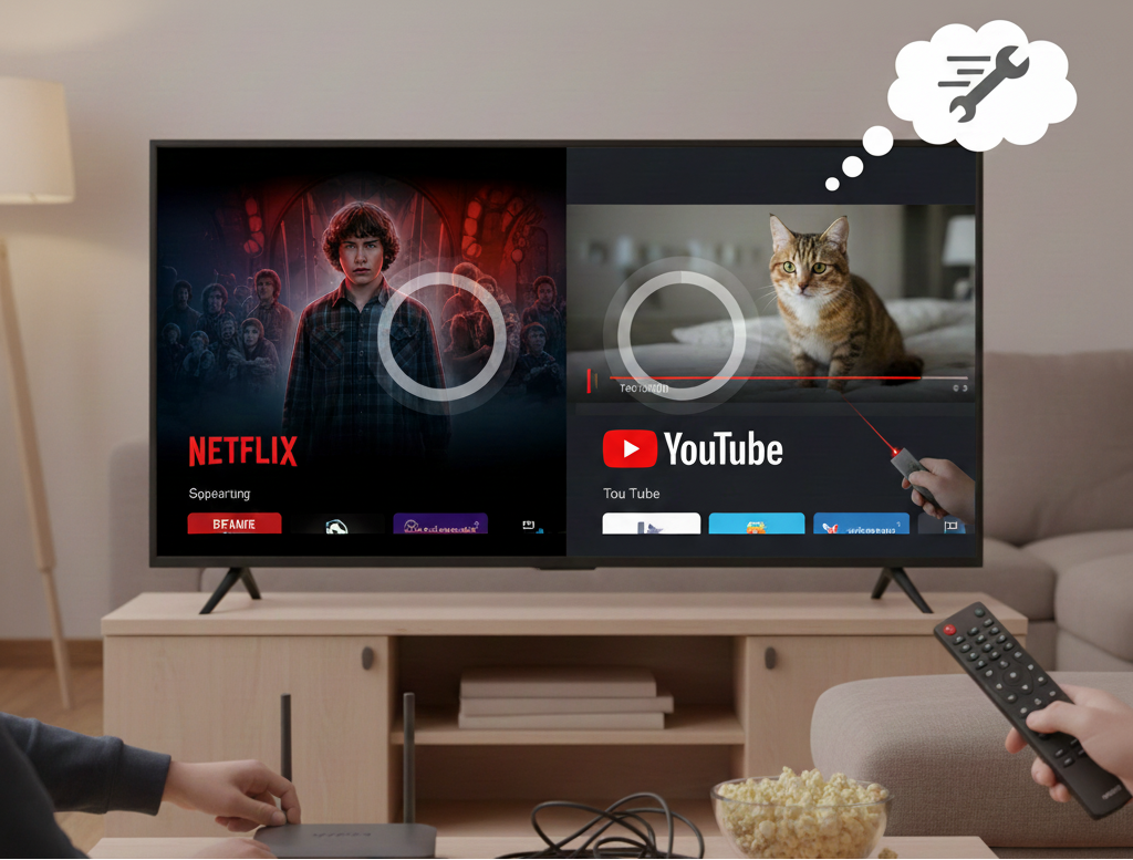 Fix buffering when streaming Netflix or YouTube on a smart TV


