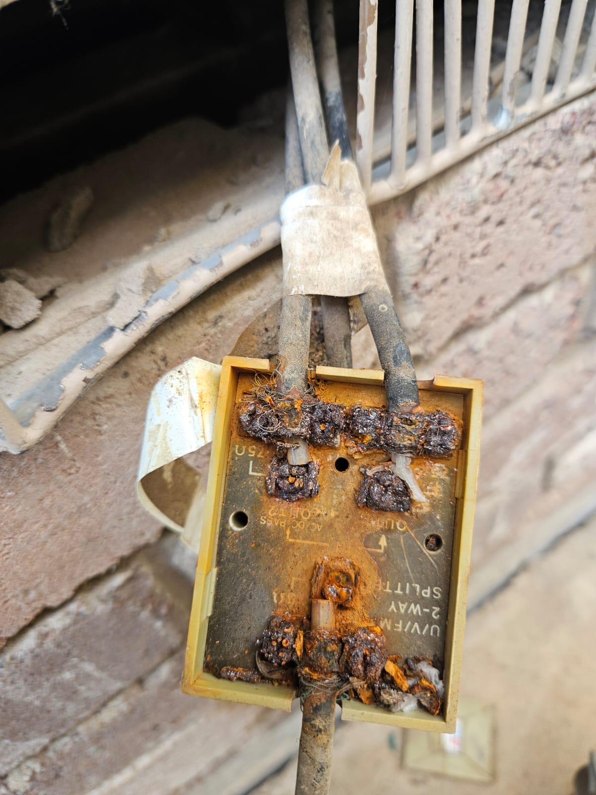 Old rusted splitter